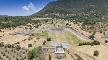 Yunanistan 'ın Moreloponnese kentindeki Messini antik kentinde temerrüt.