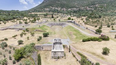Yunanistan 'ın Moreloponnese kentindeki Messini antik kentinde temerrüt.