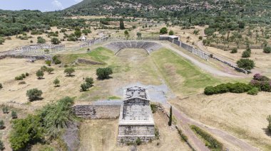Yunanistan 'ın Moreloponnese kentindeki Messini antik kentinde temerrüt.
