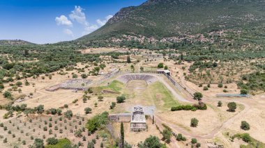 Yunanistan 'ın Moreloponnese kentindeki Messini antik kentinde temerrüt.