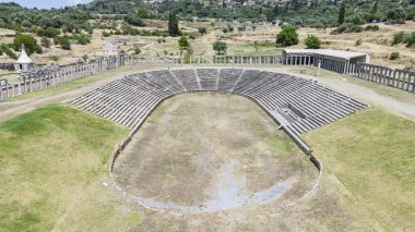 Yunanistan 'ın Moreloponnese kentindeki Messini antik kentinde temerrüt.