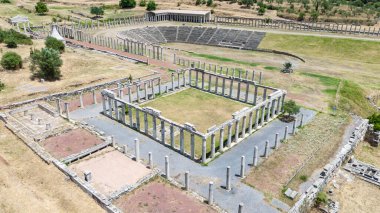 Yunanistan 'ın Mora kentindeki antik Messini kenti..