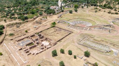 Yunanistan 'ın Mora kentindeki antik Messini kenti..