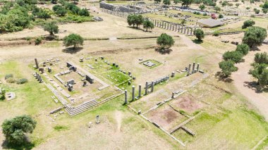 Yunanistan 'ın Mora kentindeki antik Messini kenti..