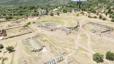 Yunanistan 'ın Mora kentindeki antik Messini kenti..