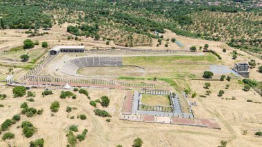 Yunanistan 'ın Mora kentindeki antik Messini kenti..