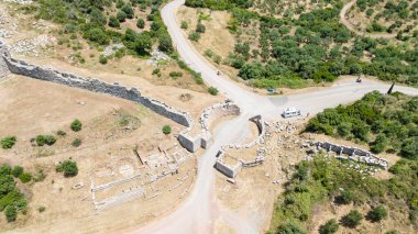 Yunanistan 'ın Mora kentindeki antik Messini kenti..