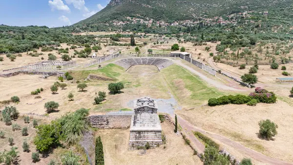 Yunanistan 'ın Moreloponnese kentindeki Messini antik kentinde temerrüt.