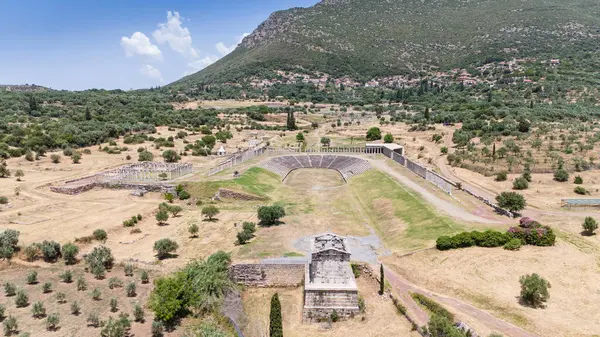Yunanistan 'ın Moreloponnese kentindeki Messini antik kentinde temerrüt.