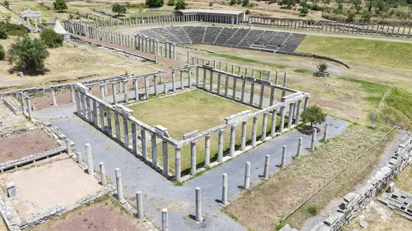 Yunanistan 'ın Mora kentindeki antik Messini kenti..