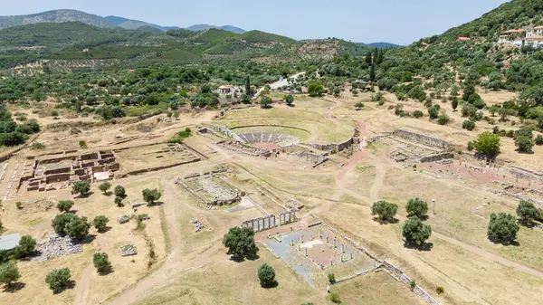 Yunanistan 'ın Mora kentindeki antik Messini kenti..