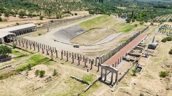 Yunanistan 'ın Mora kentindeki antik Messini kenti..