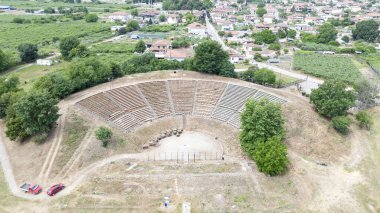 antik kalıntılar dion, Yunanistan.