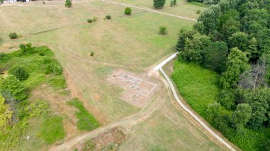 antik kalıntılar dion, Yunanistan.