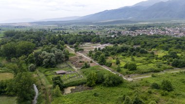 antik kalıntılar dion, Yunanistan.