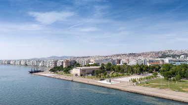 Selanik kenti Yunanistan, beyaz kuleden manzara