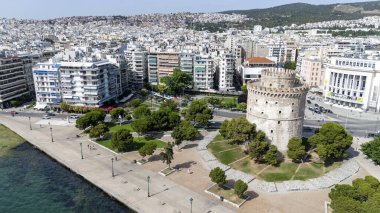 Selanik kenti Yunanistan, beyaz kuleden manzara