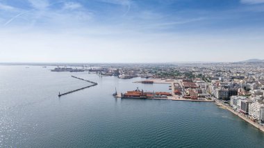 Selanik kenti Yunanistan, beyaz kuleden manzara