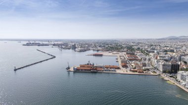 Selanik kenti Yunanistan, beyaz kuleden manzara