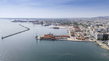 Selanik kenti Yunanistan, beyaz kuleden manzara