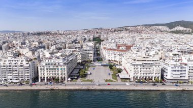 Selanik kenti Yunanistan, beyaz kuleden manzara