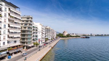 Selanik kenti Yunanistan, beyaz kuleden manzara