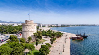 Selanik kenti Yunanistan, beyaz kuleden manzara