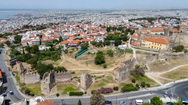 Selanik kenti Yunanistan, beyaz kuleden manzara