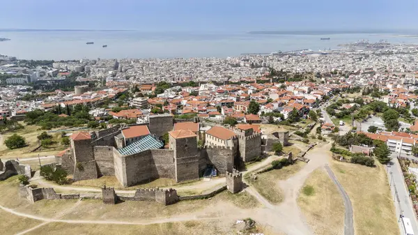 Selanik kenti Yunanistan, beyaz kuleden manzara