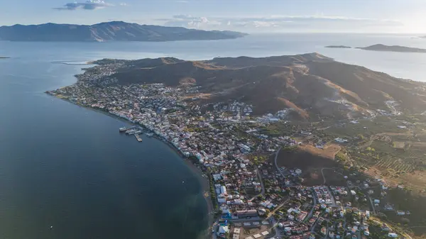 stock image Aerial view of Avsa island, Turkey. Avsa Island view from sea in Turkey.