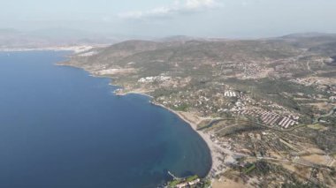 Bademli, Dikili, zmir, Türkiye 'nin güzel kıyı şeridi