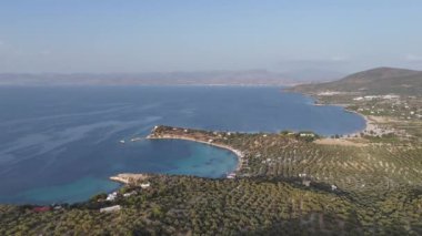 Bademli, Dikili, zmir, Türkiye 'nin güzel kıyı şeridi