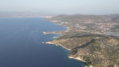 Bademli, Dikili, zmir, Türkiye 'nin güzel kıyı şeridi
