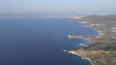 Bademli, Dikili, zmir, Türkiye 'nin güzel kıyı şeridi