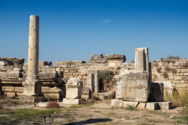 Magnesia Antik Kenti, İyonya 'daki antik bir Yunan kenti olan Maeander' da harabe halindedir. Aydın, Türkiye.