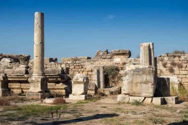 Magnesia Antik Kenti, İyonya 'daki antik bir Yunan kenti olan Maeander' da harabe halindedir. Aydın, Türkiye.