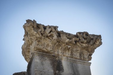 Magnesia Antik Kenti, İyonya 'daki antik bir Yunan kenti olan Maeander' da harabe halindedir. Aydın, Türkiye.