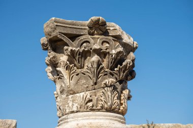 Magnesia Antik Kenti, İyonya 'daki antik bir Yunan kenti olan Maeander' da harabe halindedir. Aydın, Türkiye.
