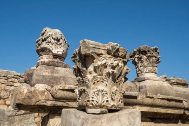 Magnesia Antik Kenti, İyonya 'daki antik bir Yunan kenti olan Maeander' da harabe halindedir. Aydın, Türkiye.
