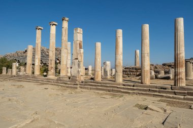 Magnesia Antik Kenti, İyonya 'daki antik bir Yunan kenti olan Maeander' da harabe halindedir. Aydın, Türkiye.
