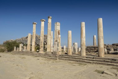 Magnesia Antik Kenti, İyonya 'daki antik bir Yunan kenti olan Maeander' da harabe halindedir. Aydın, Türkiye.