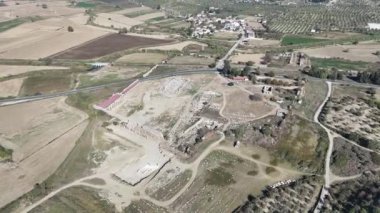 Magnesia Antik Kenti, İyonya 'daki antik bir Yunan kenti olan Maeander' da harabe halindedir. Aydın, Türkiye.