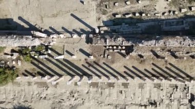 Magnesia Antik Kenti, İyonya 'daki antik bir Yunan kenti olan Maeander' da harabe halindedir. Aydın, Türkiye.