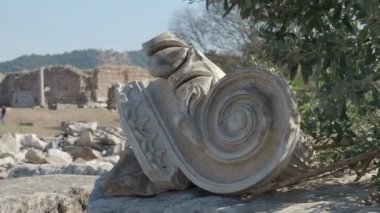 Magnesia Antik Kenti, İyonya 'daki antik bir Yunan kenti olan Maeander' da harabe halindedir. Aydın, Türkiye.