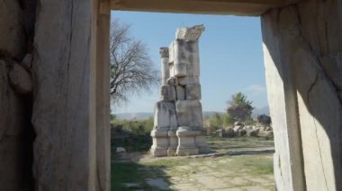 Magnesia Antik Kenti, İyonya 'daki antik bir Yunan kenti olan Maeander' da harabe halindedir. Aydın, Türkiye.