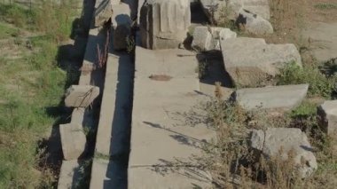 Magnesia Antik Kenti, İyonya 'daki antik bir Yunan kenti olan Maeander' da harabe halindedir. Aydın, Türkiye.