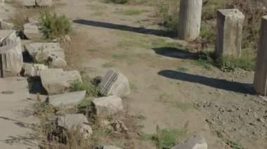 Magnesia Antik Kenti, İyonya 'daki antik bir Yunan kenti olan Maeander' da harabe halindedir. Aydın, Türkiye.