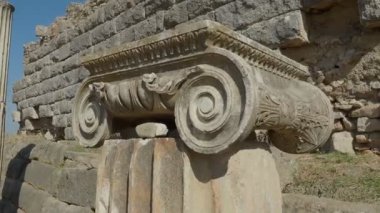 Magnesia Antik Kenti, İyonya 'daki antik bir Yunan kenti olan Maeander' da harabe halindedir. Aydın, Türkiye.