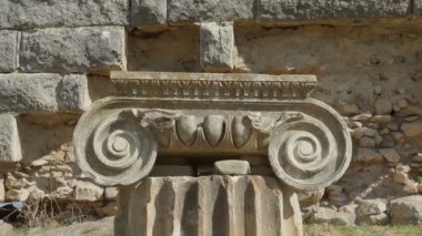 Magnesia Antik Kenti, İyonya 'daki antik bir Yunan kenti olan Maeander' da harabe halindedir. Aydın, Türkiye.