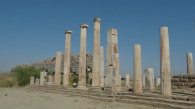 Magnesia Antik Kenti, İyonya 'daki antik bir Yunan kenti olan Maeander' da harabe halindedir. Aydın, Türkiye.